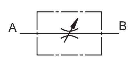 STB型节流阀图形符号