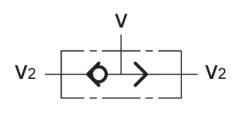 VU/SF型梭阀图型符号