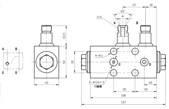 QY16A-6429-50T型单向液压锁
