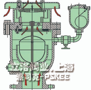 防水锤型排气阀工作原理图1